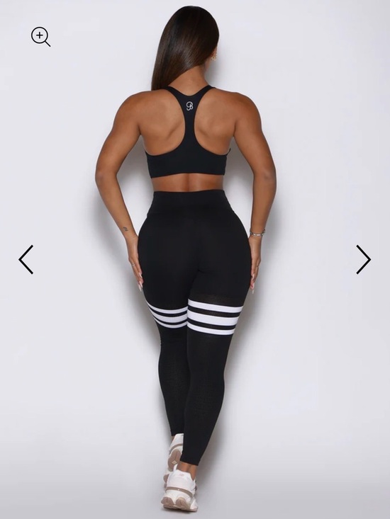 Bombshell Sportswear Pants - Bombshell Sportwear Black and White striped Size Xs